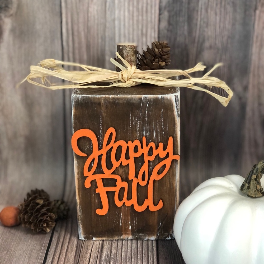 Wood Pumpkin Set - Picture 5 of 5